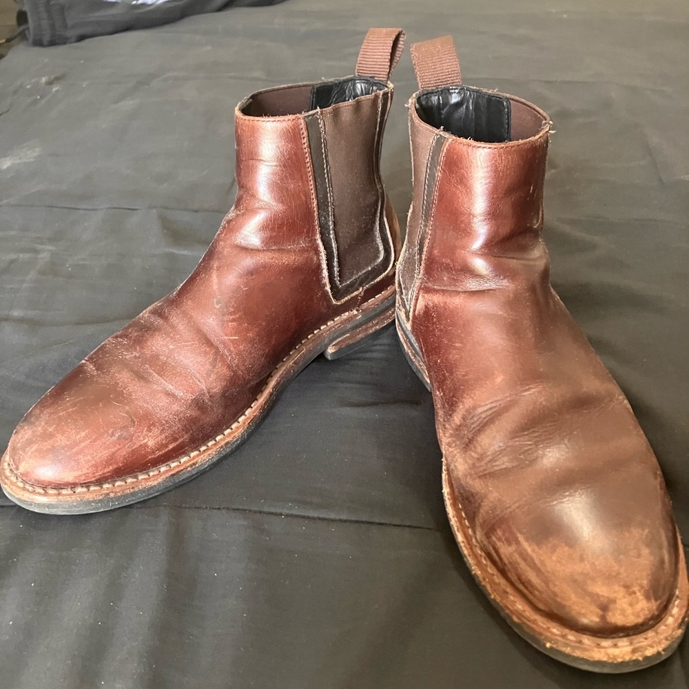 Thursday Boot Company Men's Brown Leather Chelsea Boots 8